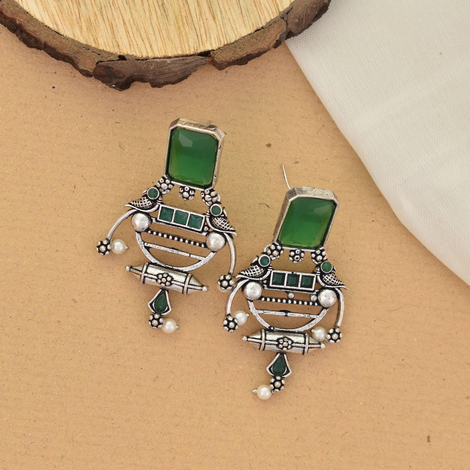 Riyana Oxidised Earrings