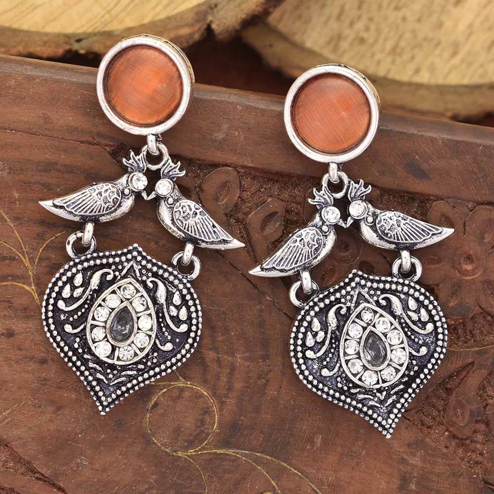 Malvika Oxidised Earrings