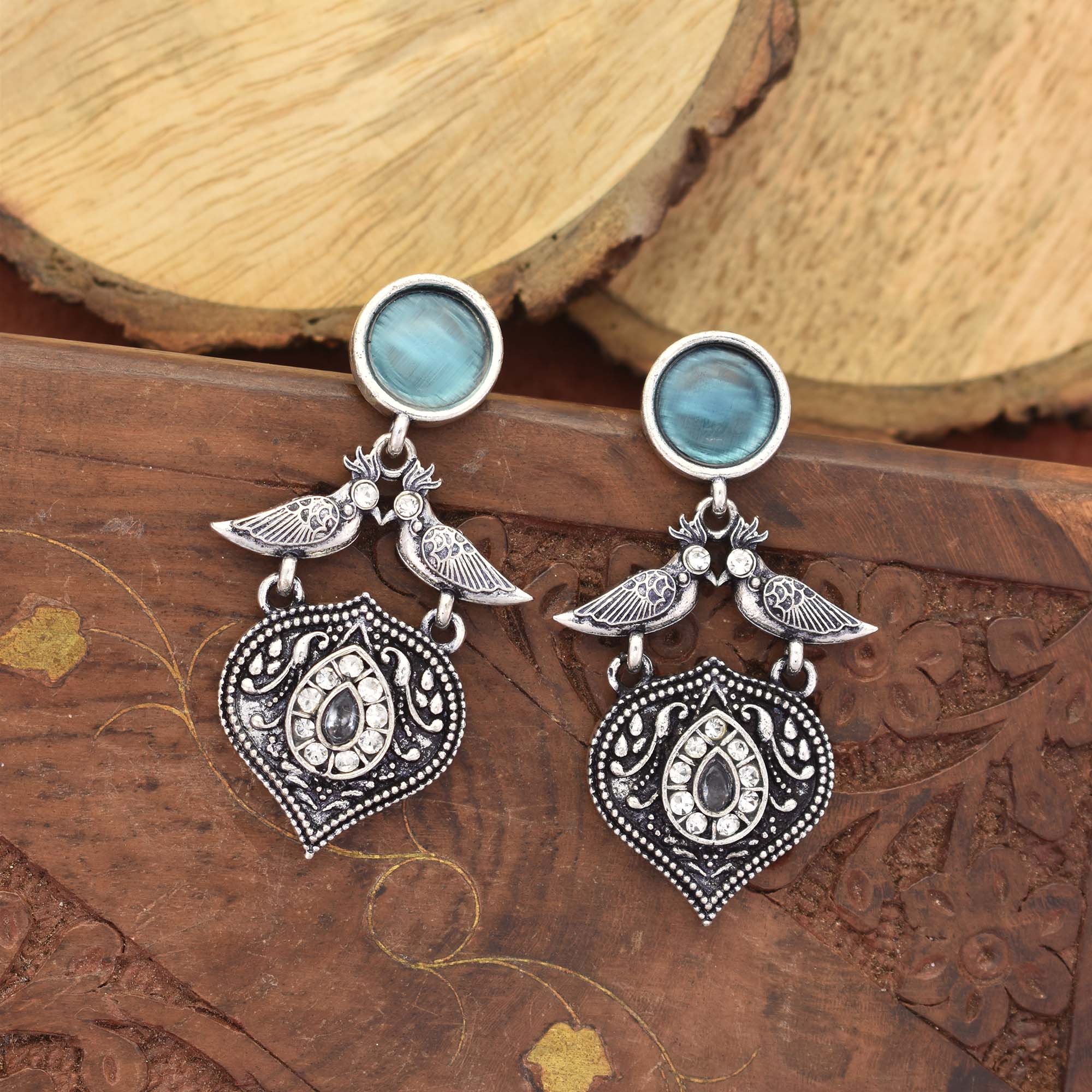 Kavya Oxidised Earrings