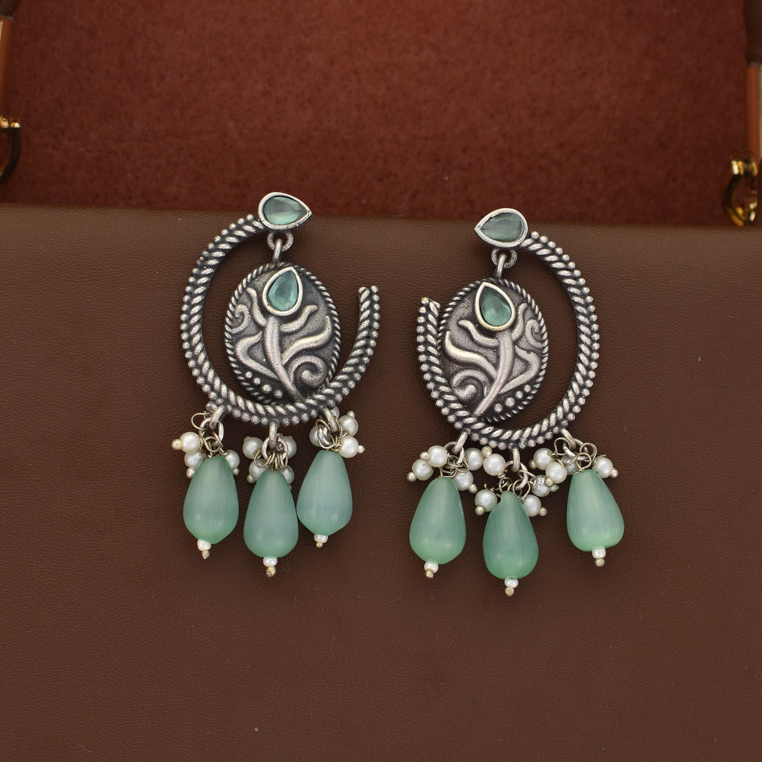 Selin Oxidised Earrings