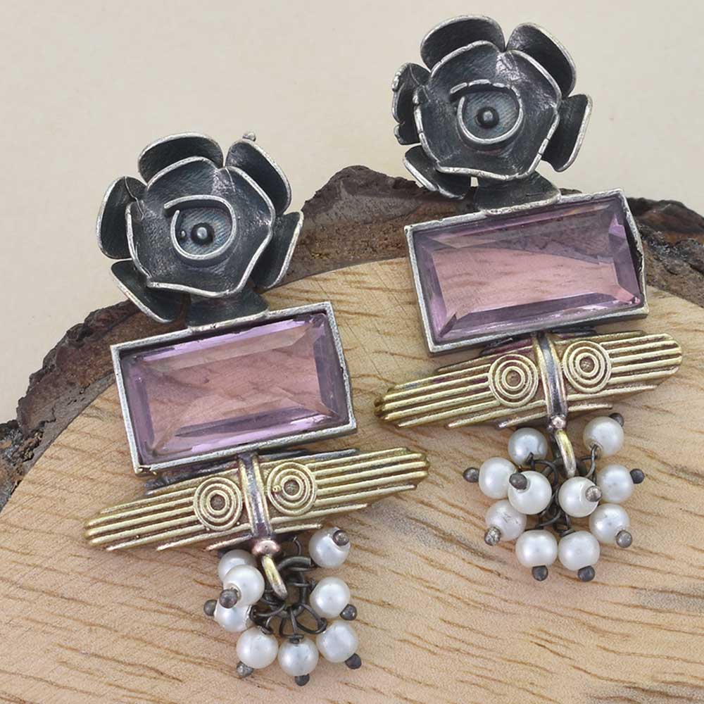 Elyra Oxidised Earrings