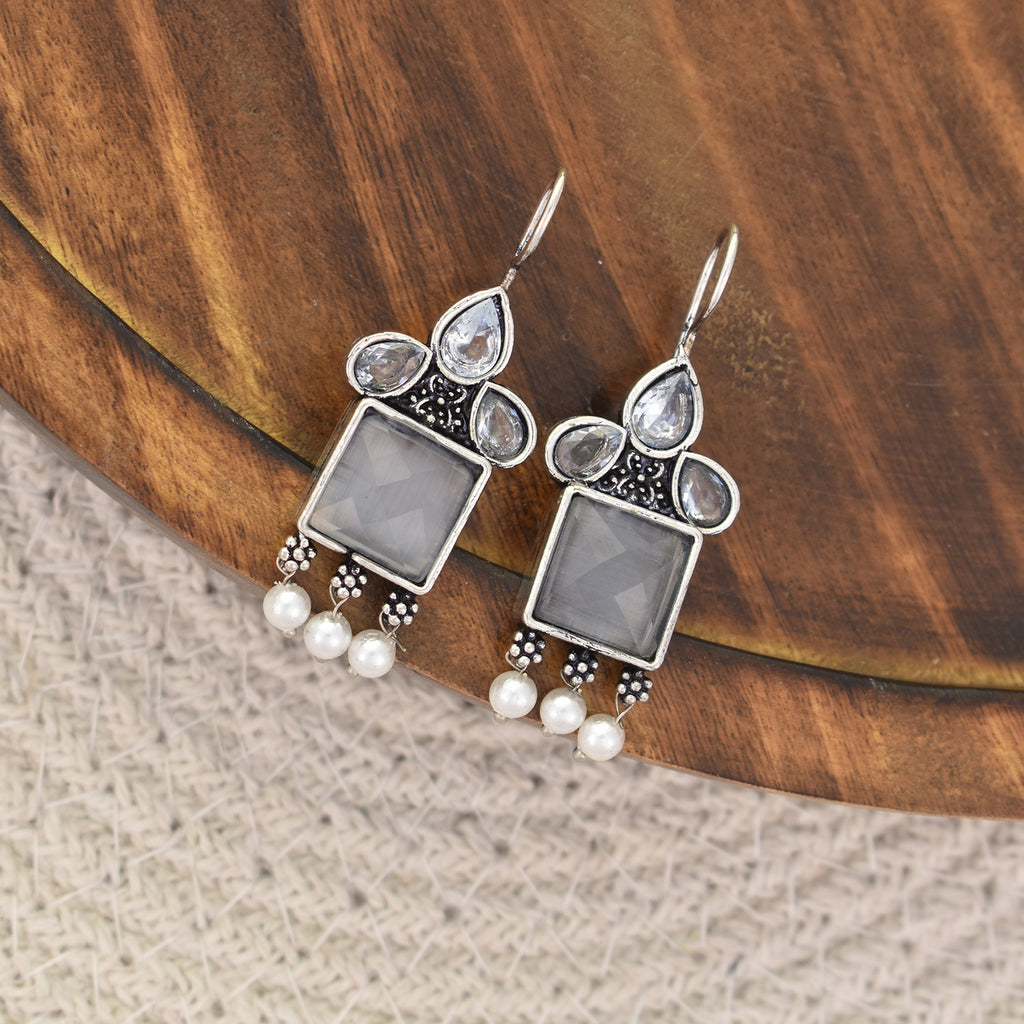 Zavia Oxidised Earrings