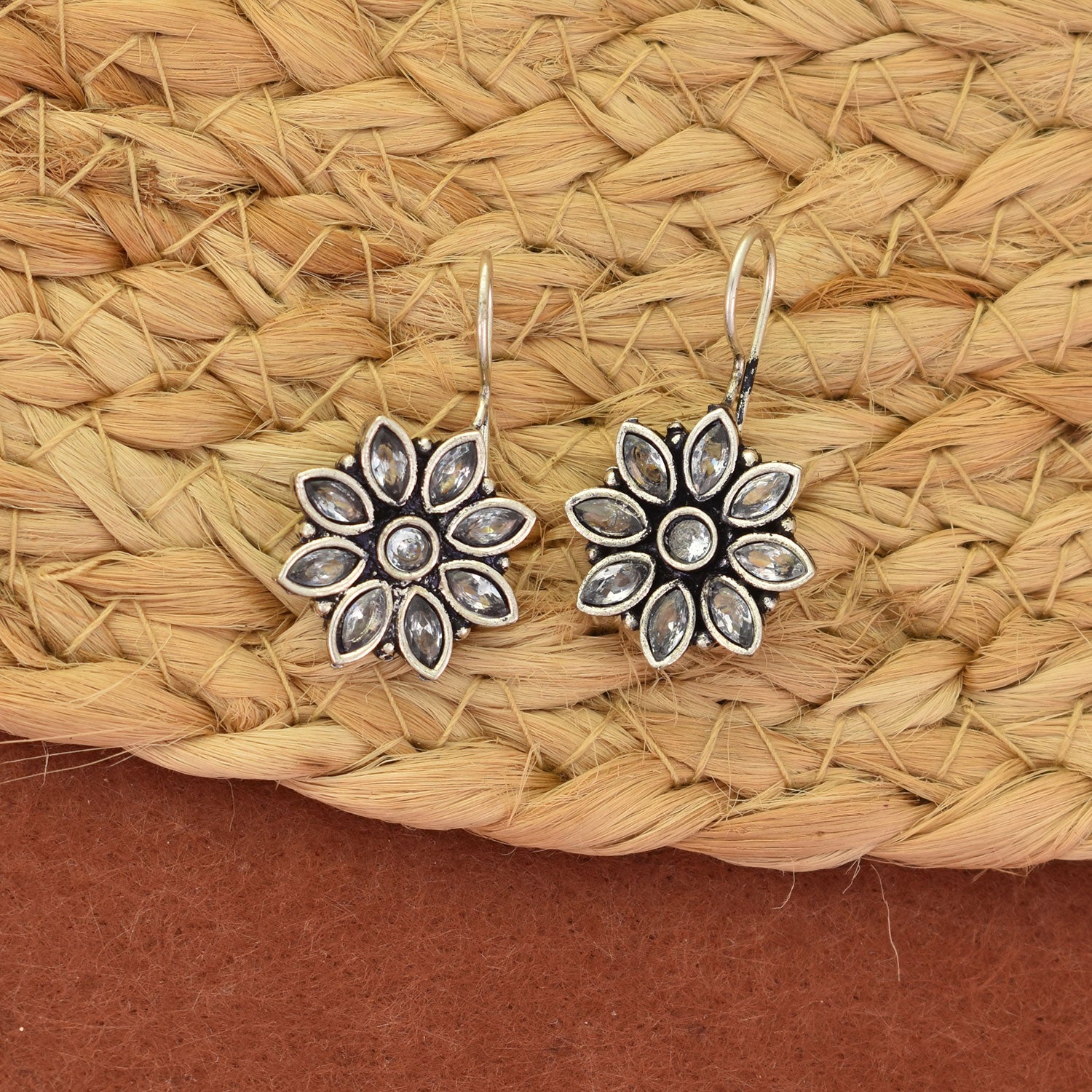 Reyah Oxidised Earrings