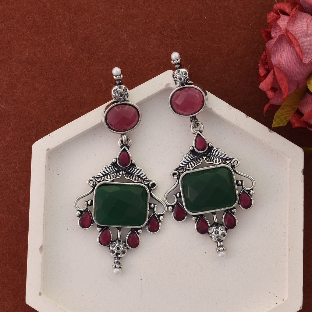 Elora Oxidised Earrings