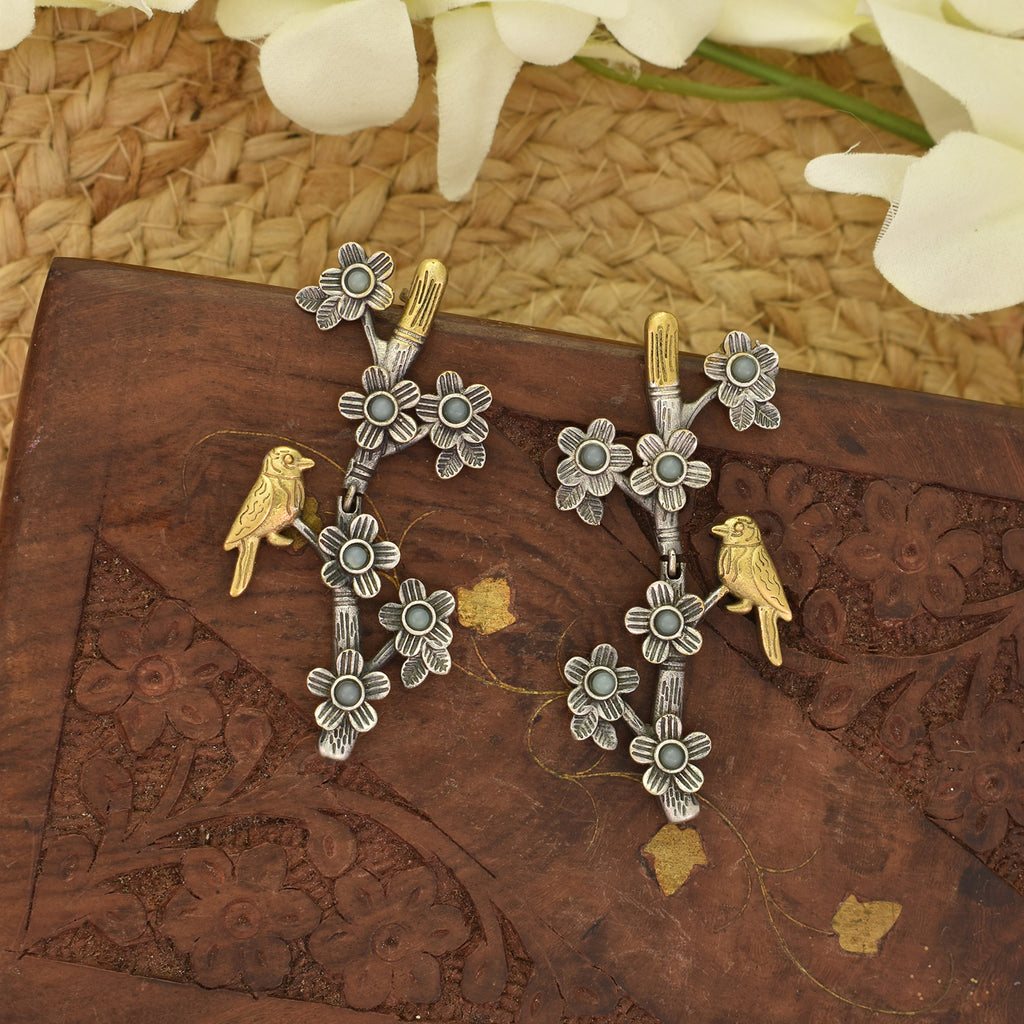 Yara Oxidised Earrings