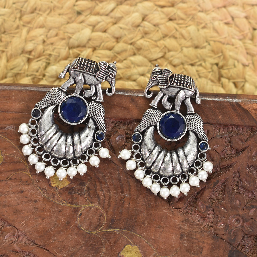 Taira Oxidised Earrings