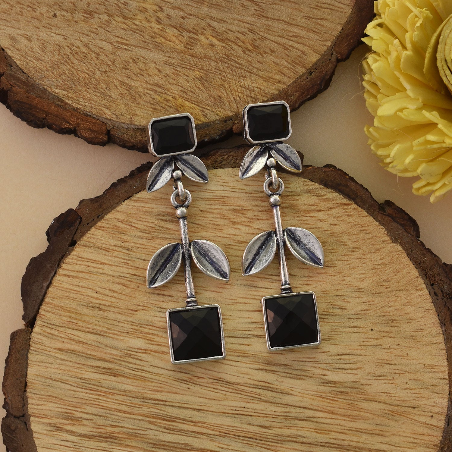 Navika Oxidised Earrings