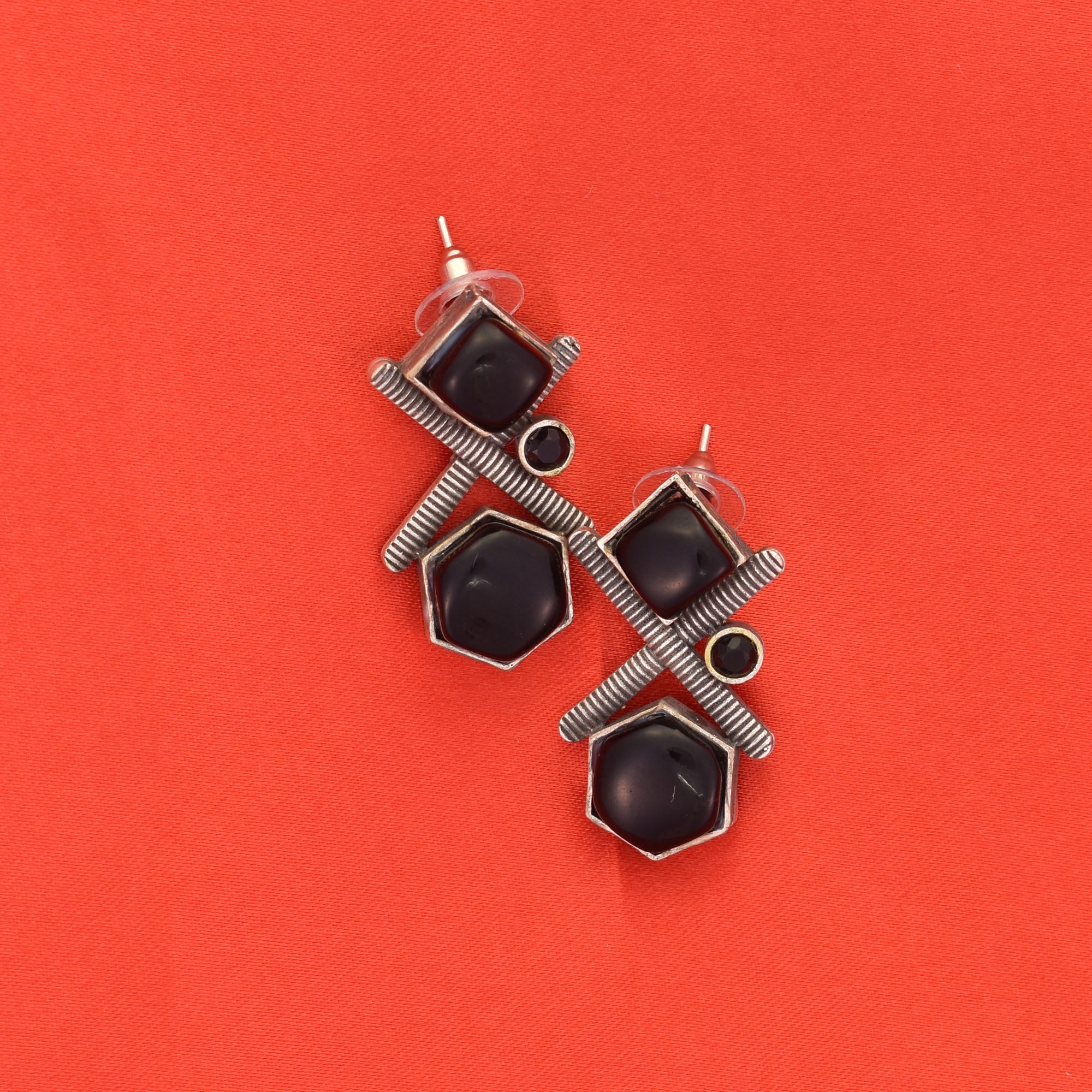 Sanika Oxidised Earrings