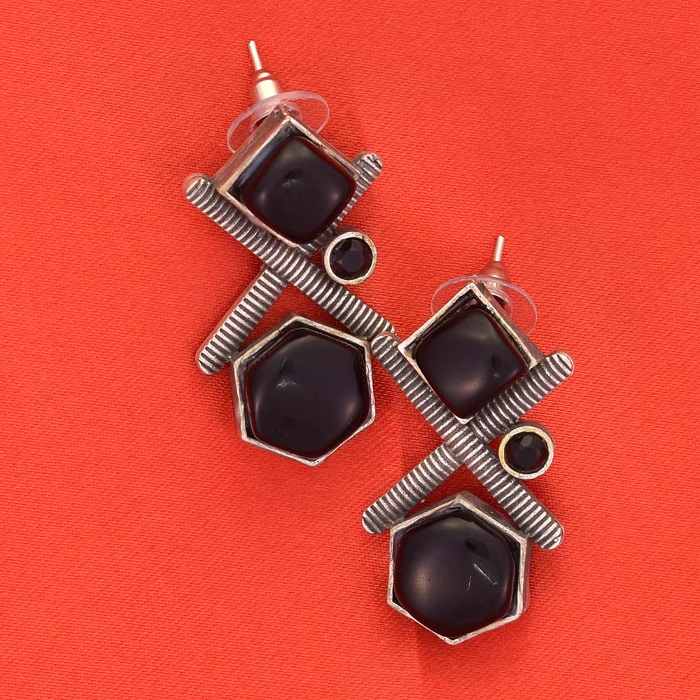 Sanika Oxidised Earrings