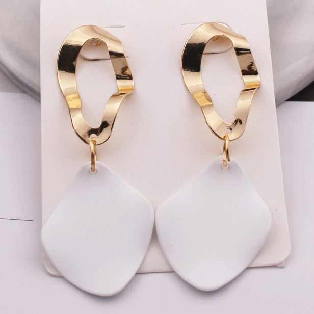Sophie White Drop Earrings