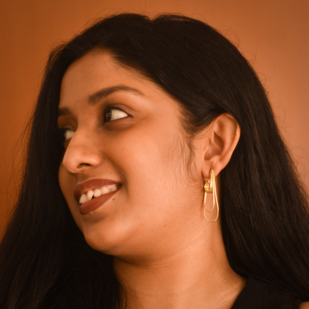 Simona Gold Loop Earrings