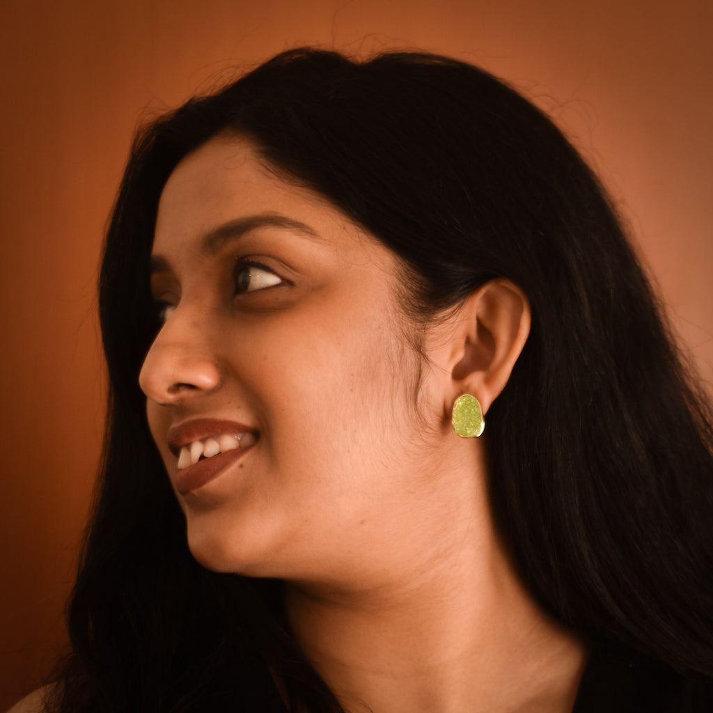 Lime Crush Stud Earrings