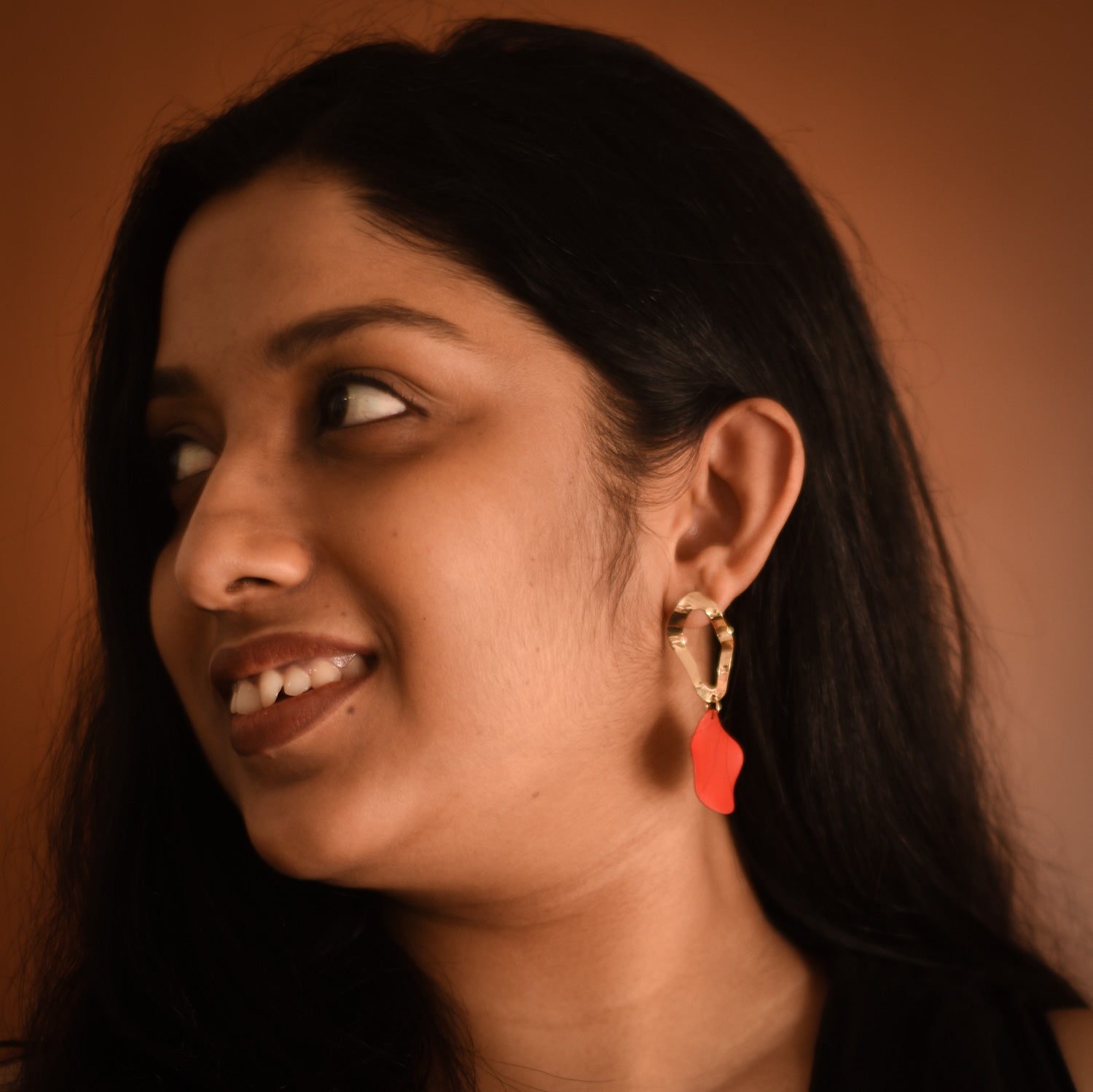 Sophie Red Drop Earrings