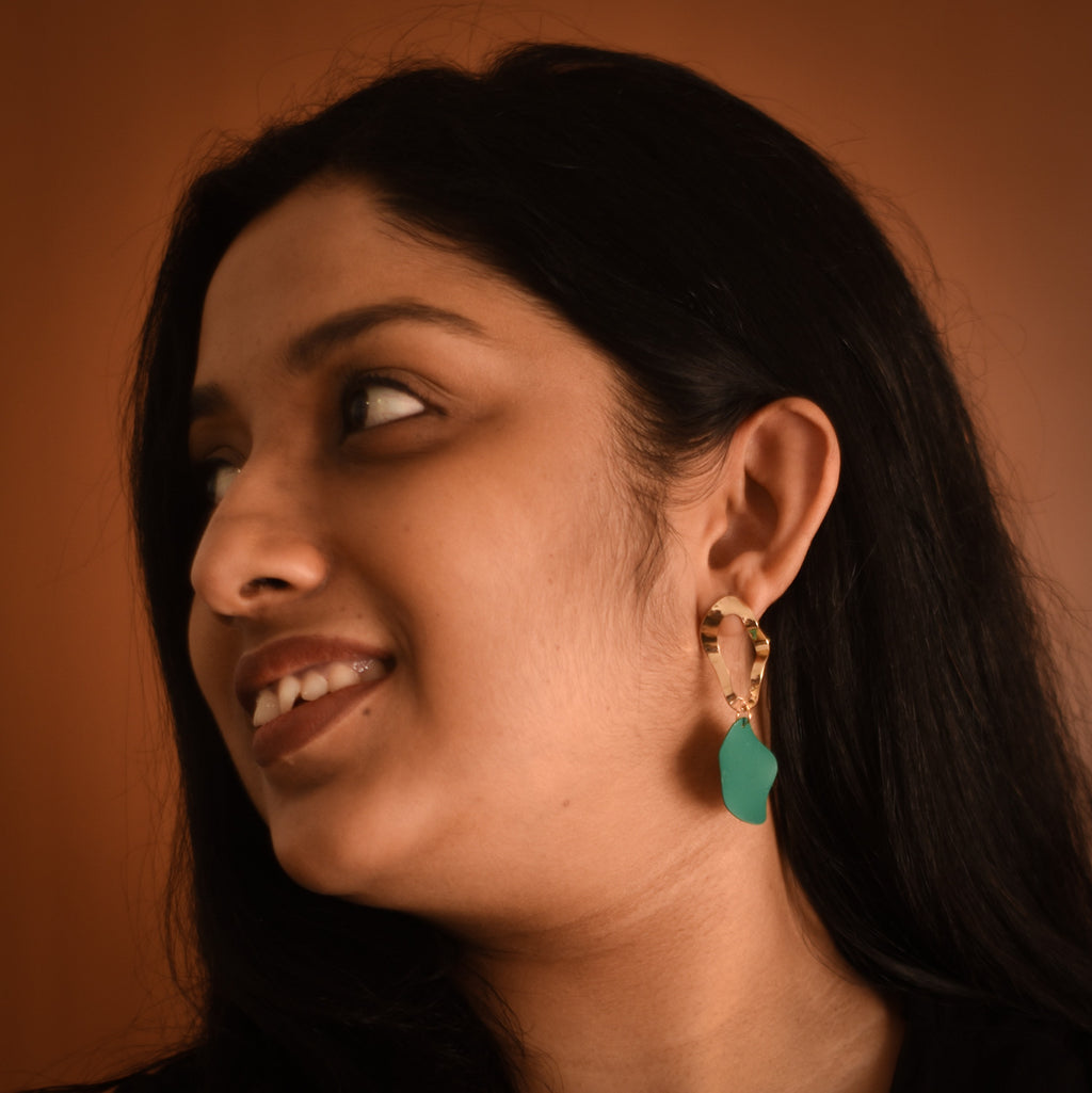 Sophie Green Drop Earrings