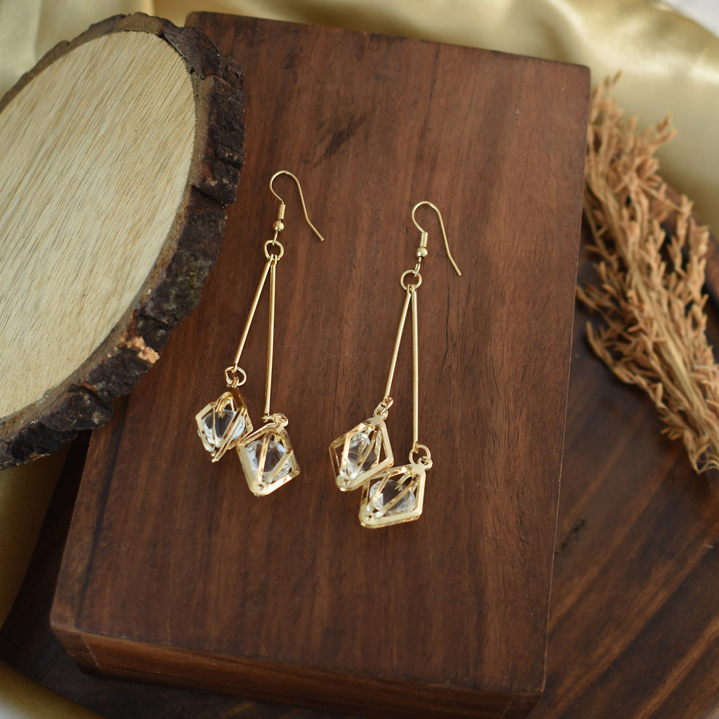 Hazel Crystal Drop Earrings