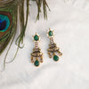 Apsara Green Oxidised Earrings