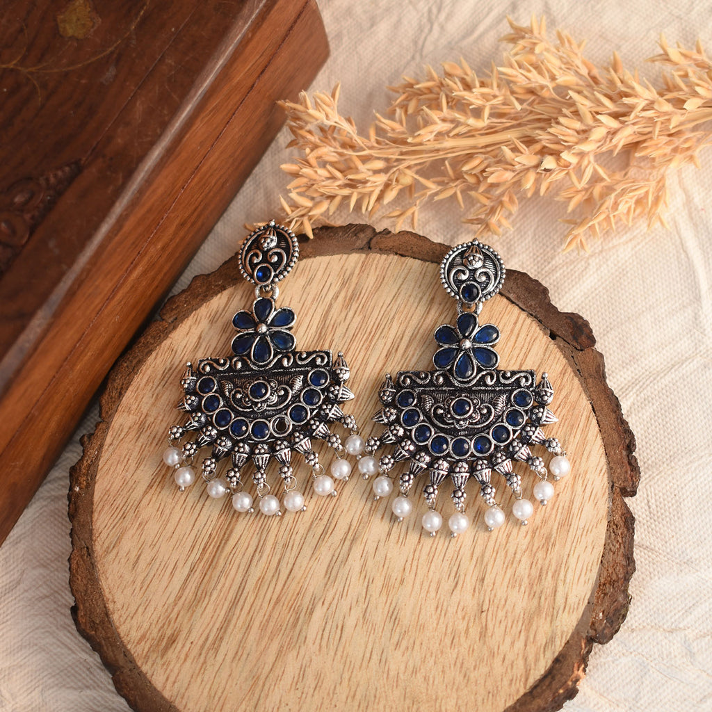 Bhairavi Blue Earrings