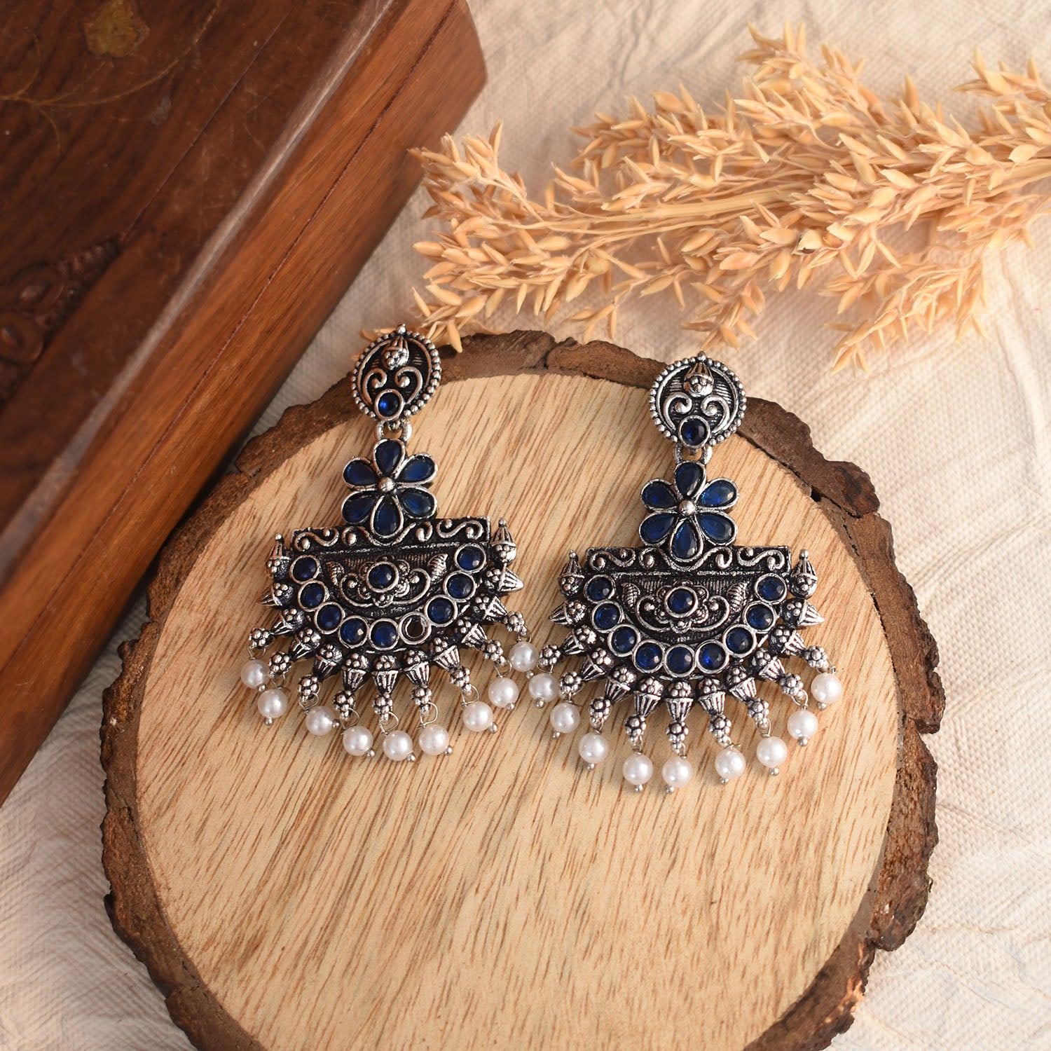 Bhairavi Blue Earrings