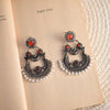 Gauri Oxidised Red Chandbalis