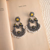 Gauri Oxidised Yellow Chandbalis
