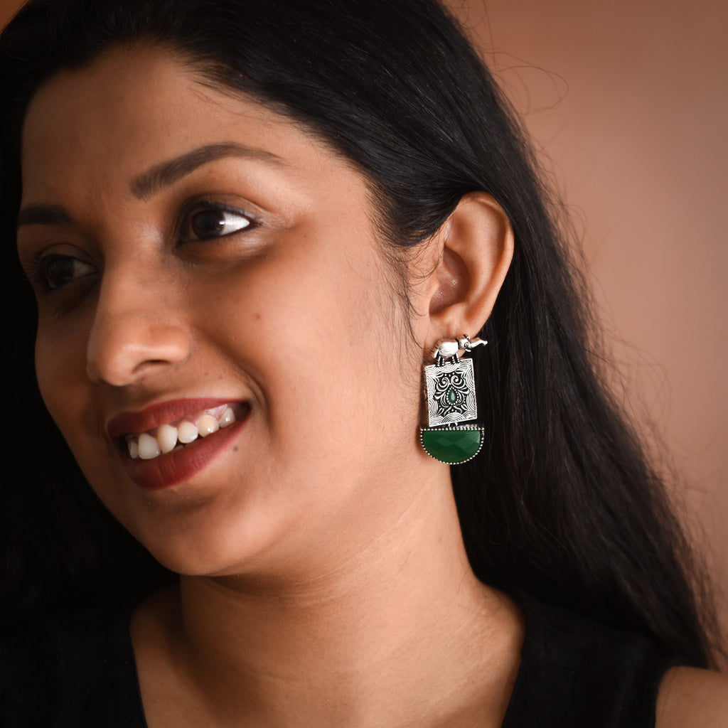 Avina Oxidised Earrings