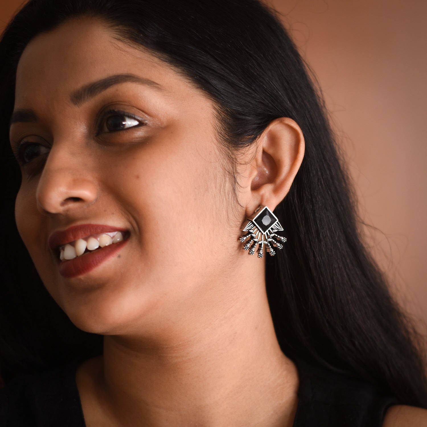 Kaira Oxidised Earrings