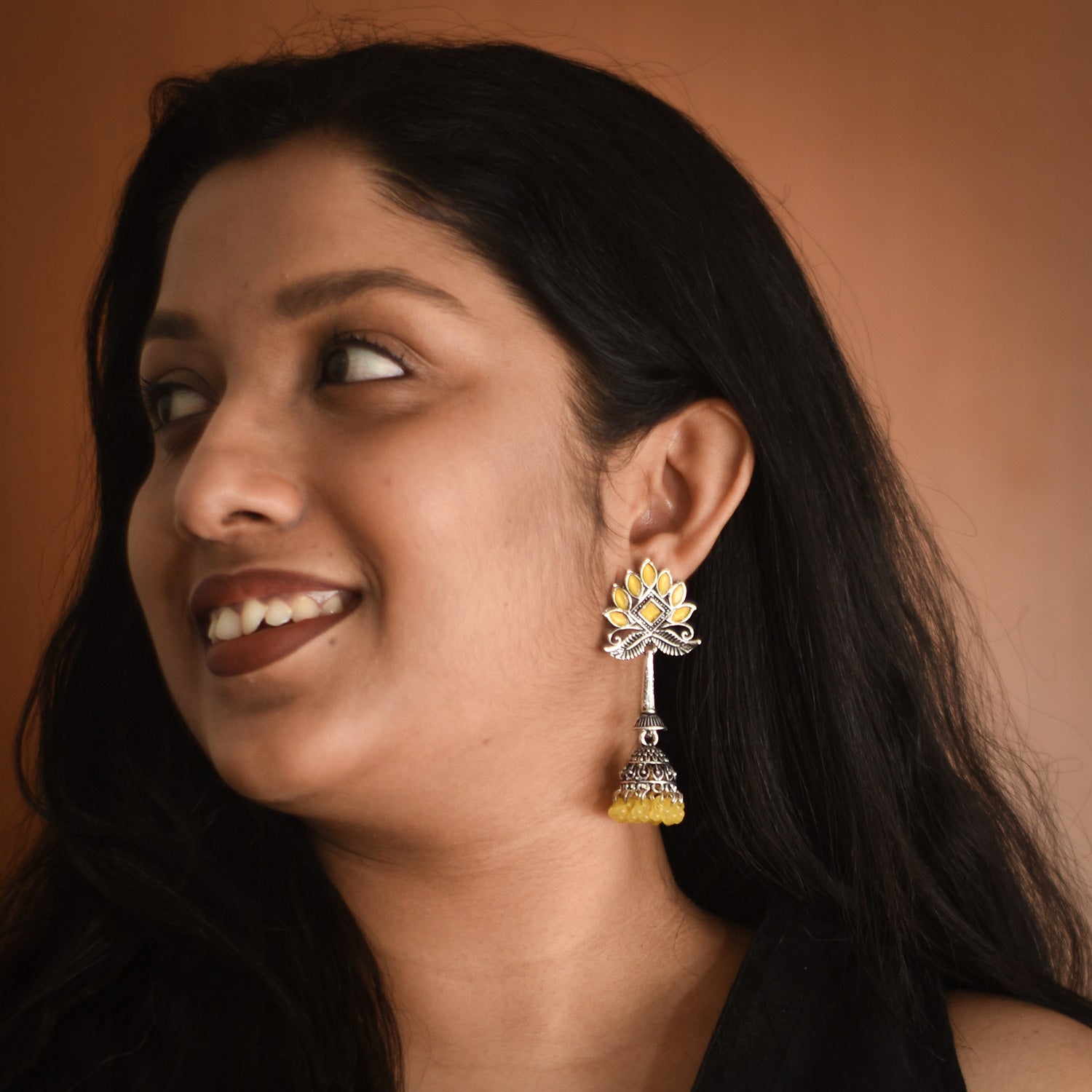 Parnika Yellow Earrings