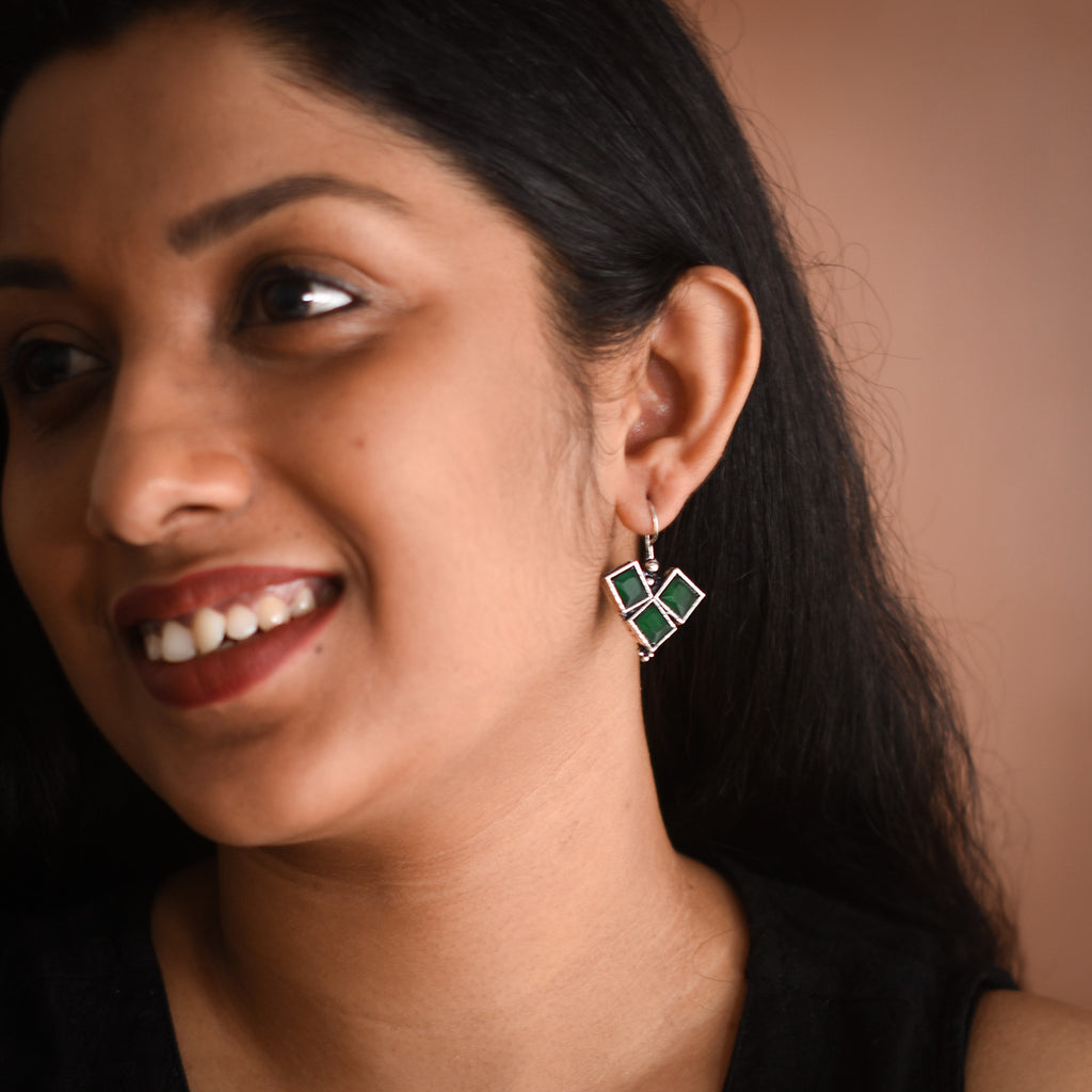 Aavani Oxidised Earrings