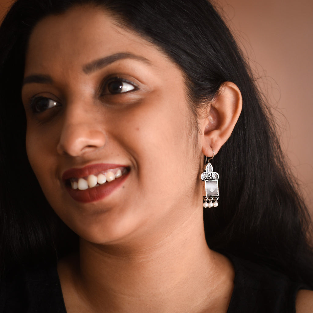 Zavia Oxidised Earrings