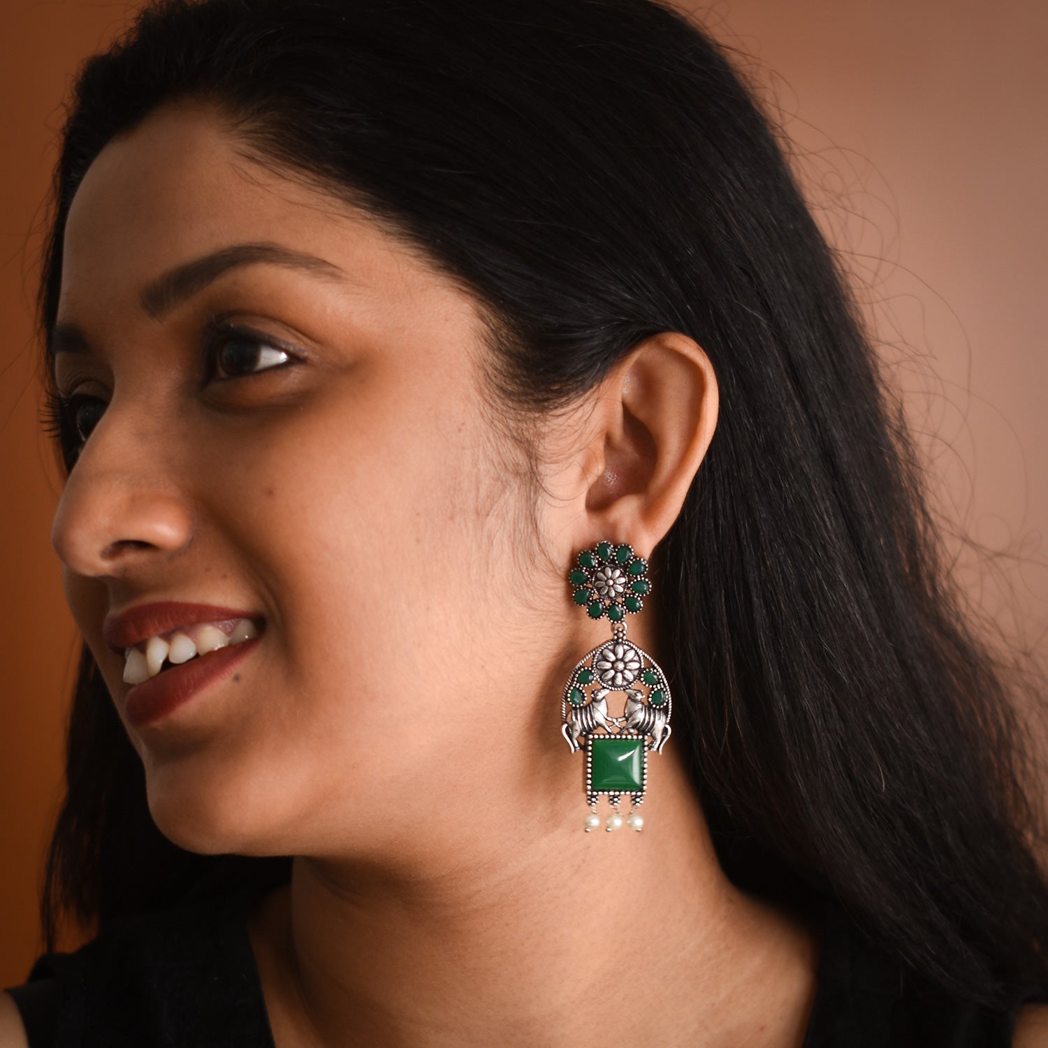 Arohi Oxidised Earrings