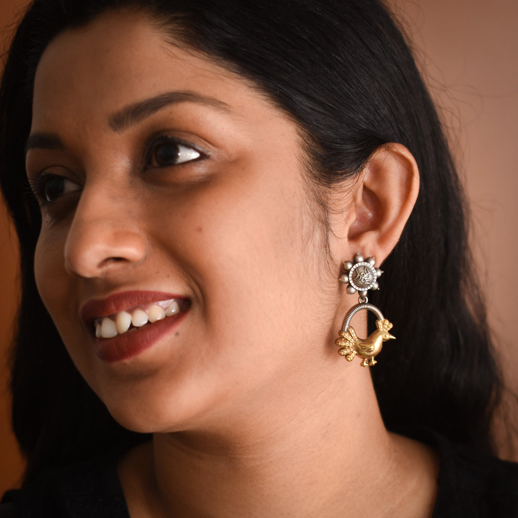 Vanya Oxidised Earrings