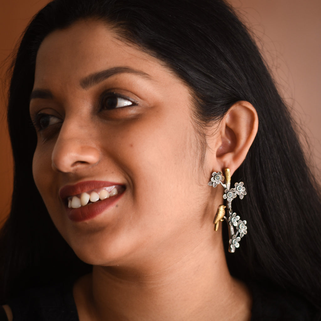 Yara Oxidised Earrings