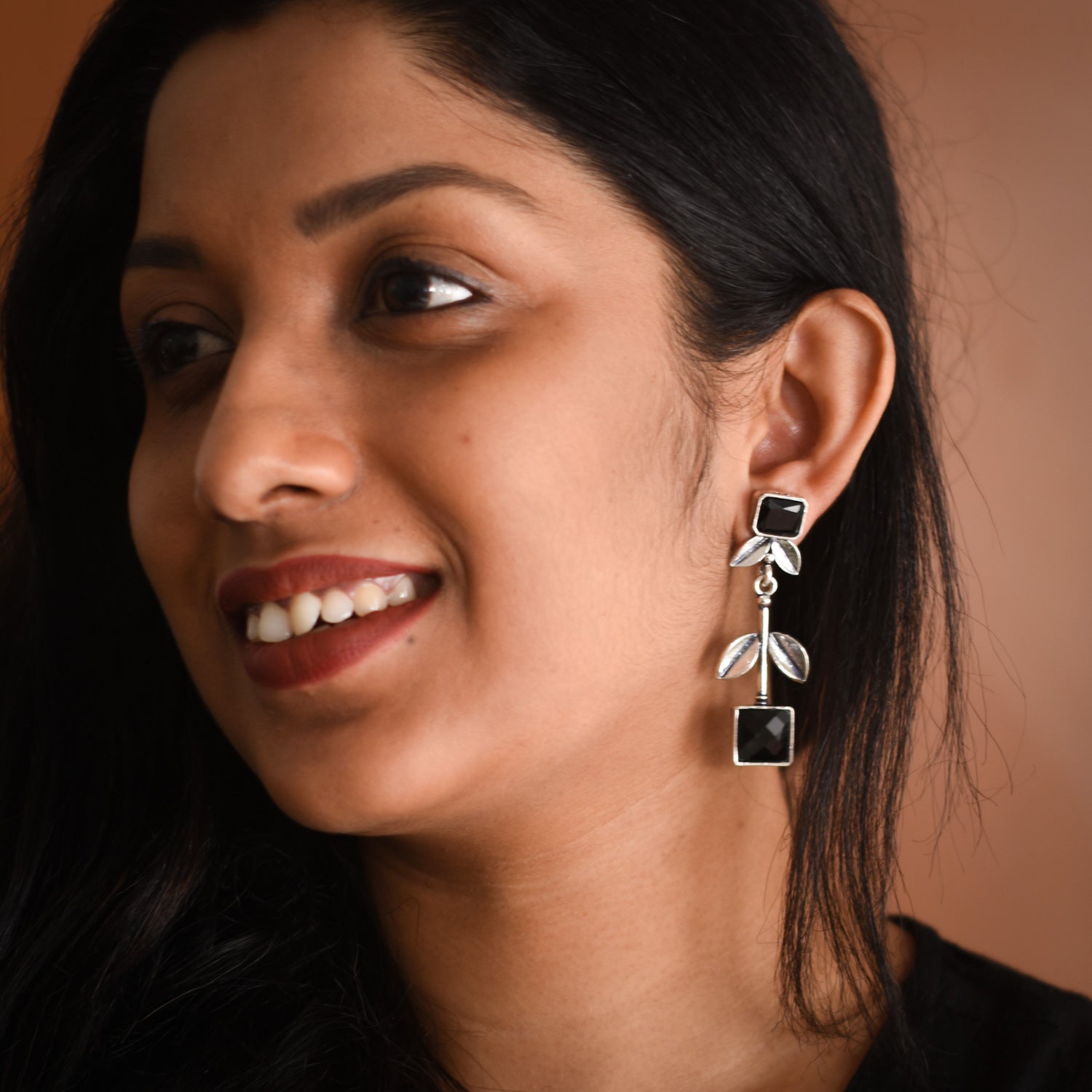 Navika Oxidised Earrings