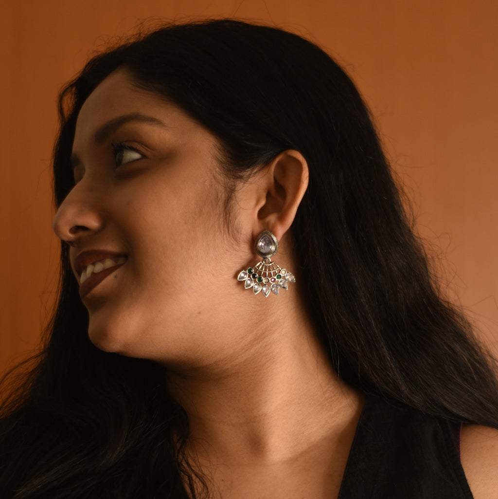Manjari Grey Earrings