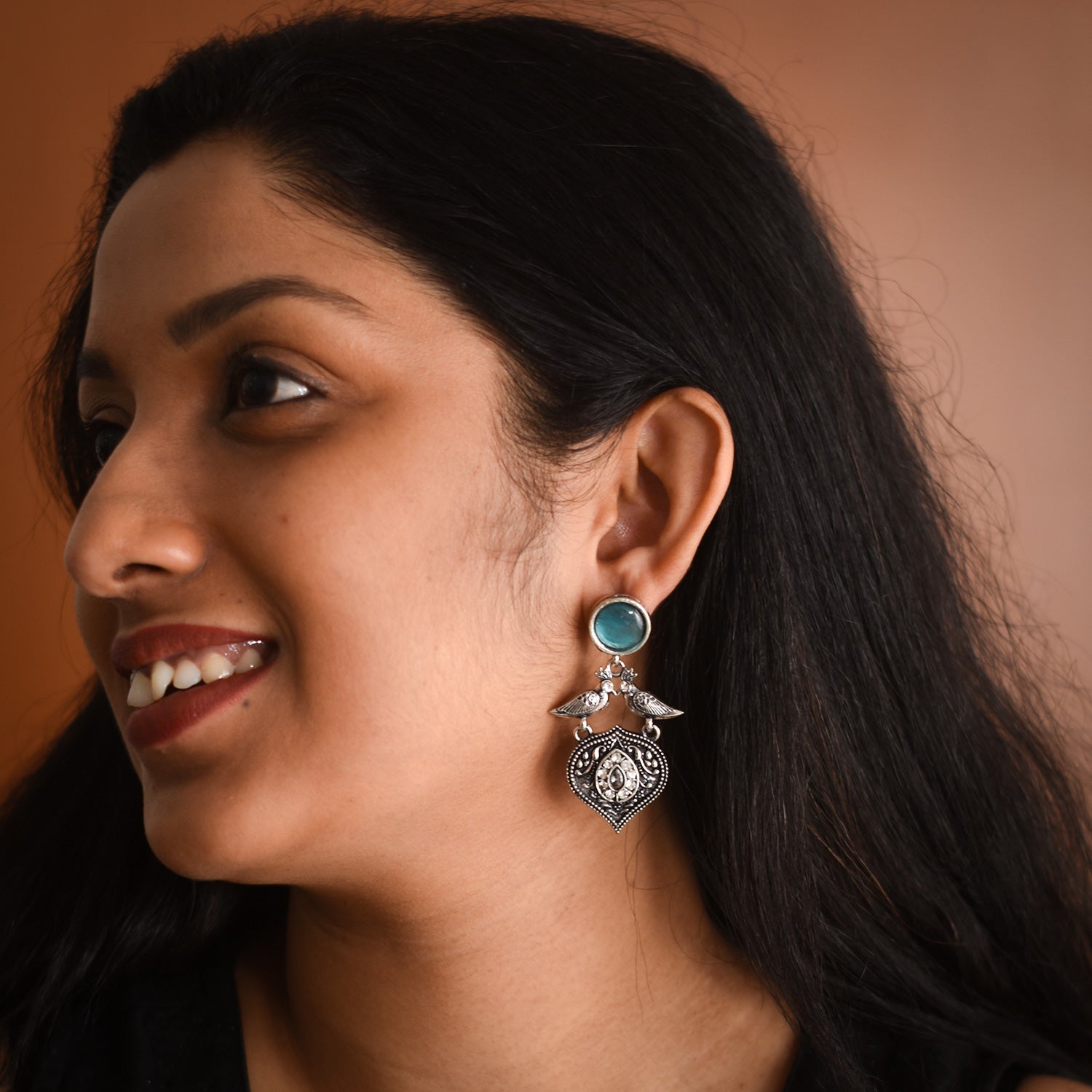 Kavya Oxidised Earrings