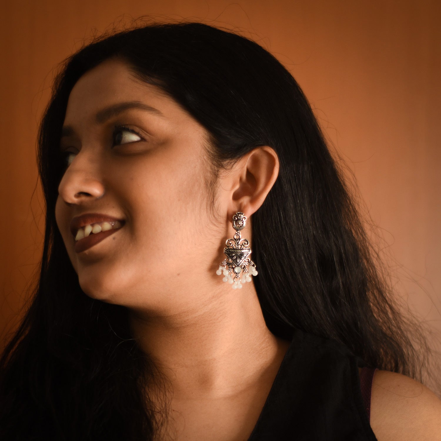 Anuradha Ivory Drop Earrings