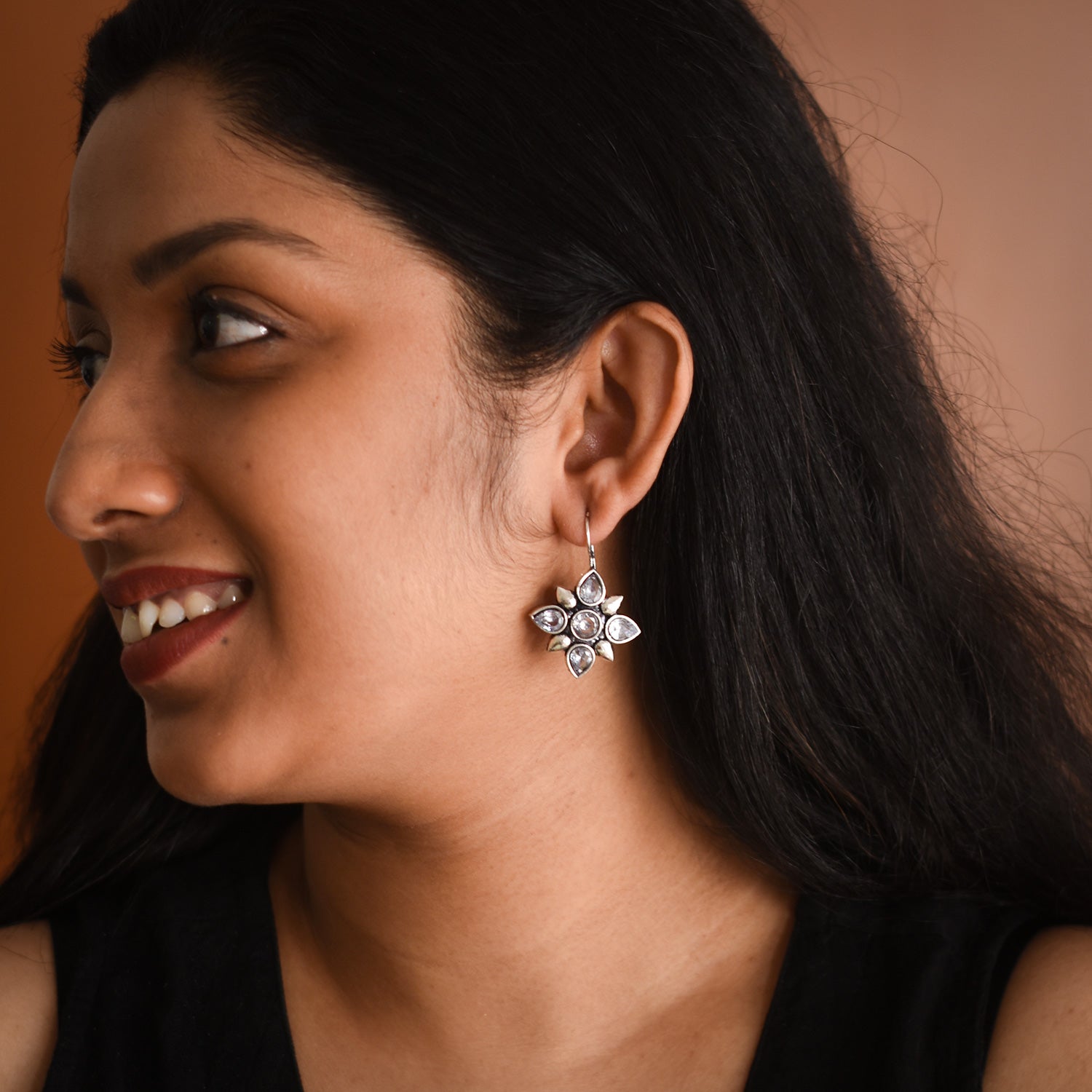 Alora Oxidised Earrings