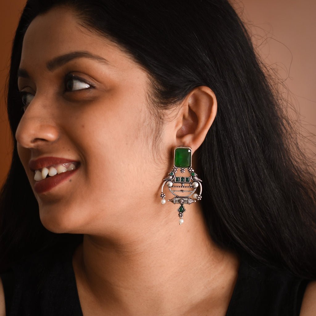 Riyana Oxidised Earrings