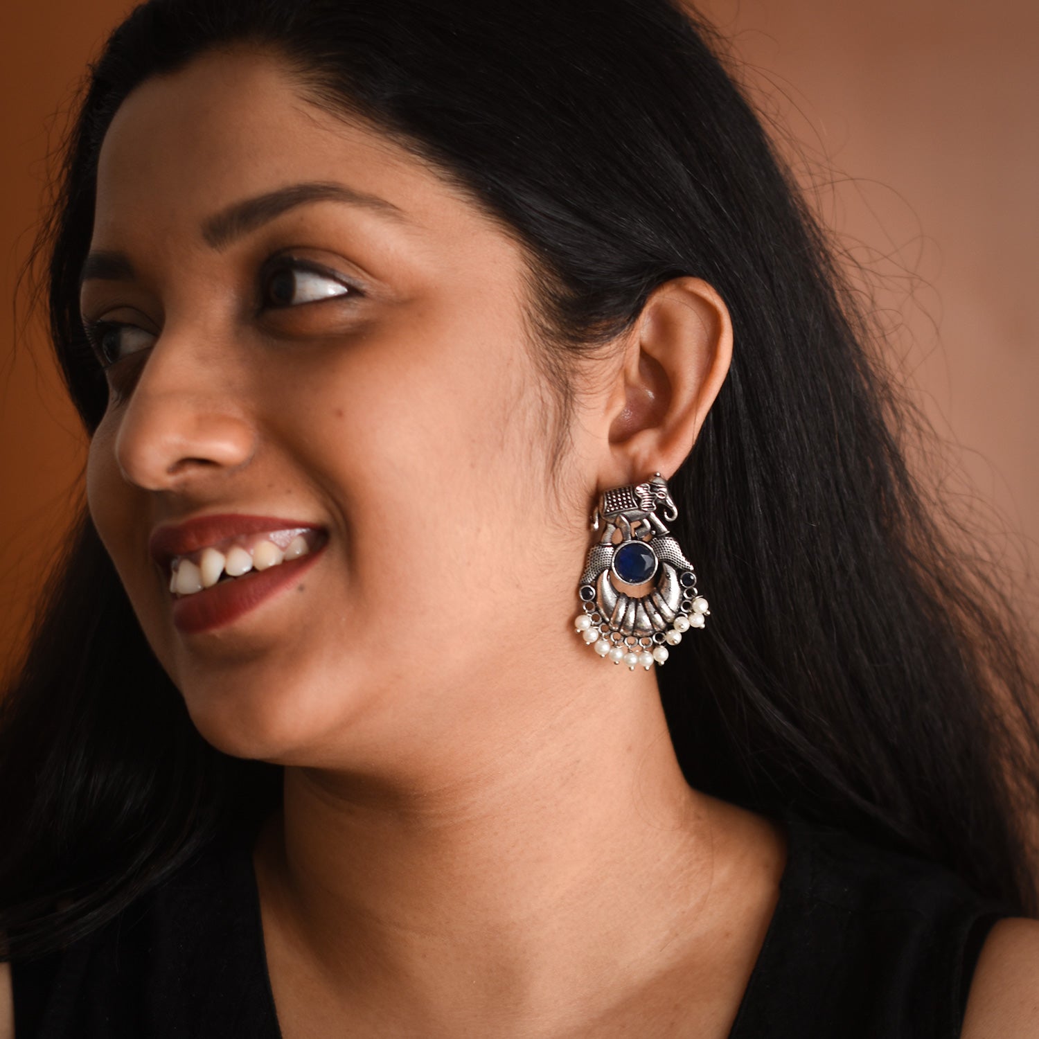 Taira Oxidised Earrings