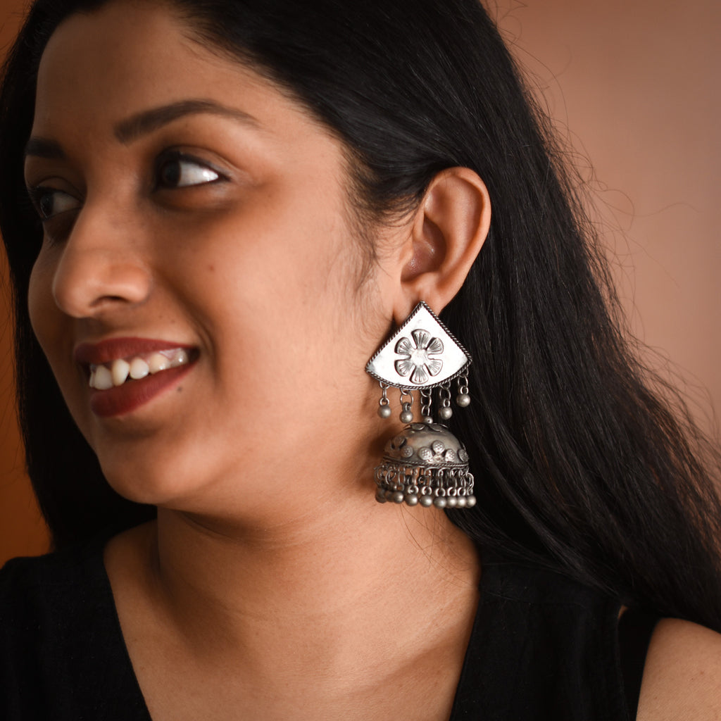 Anvika Oxidised Earrings