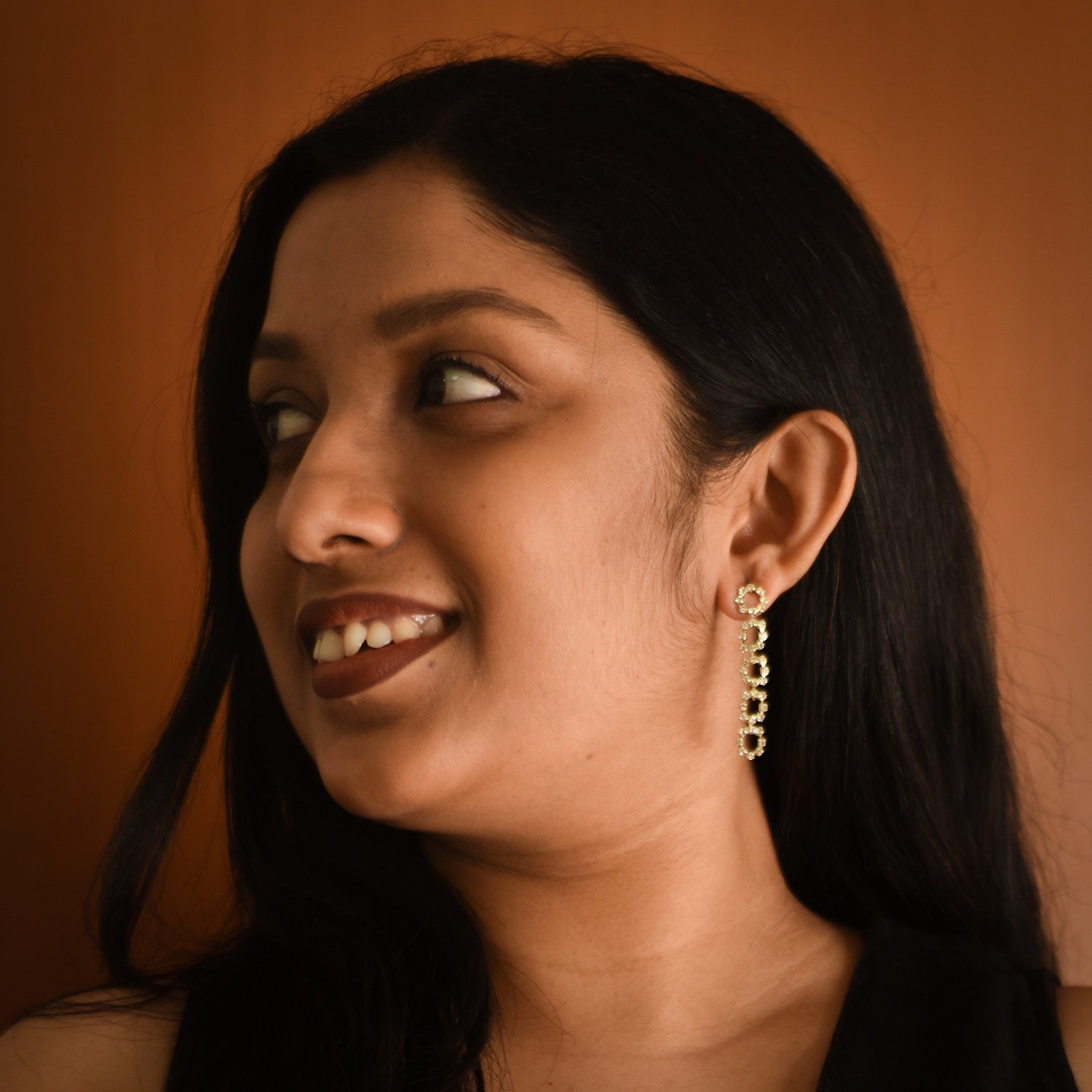 Aditi Crystal Cascade Earrings