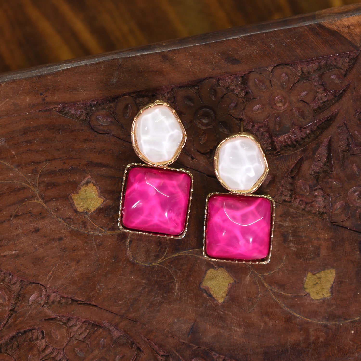 Mila Rose Duo Drop Earrings