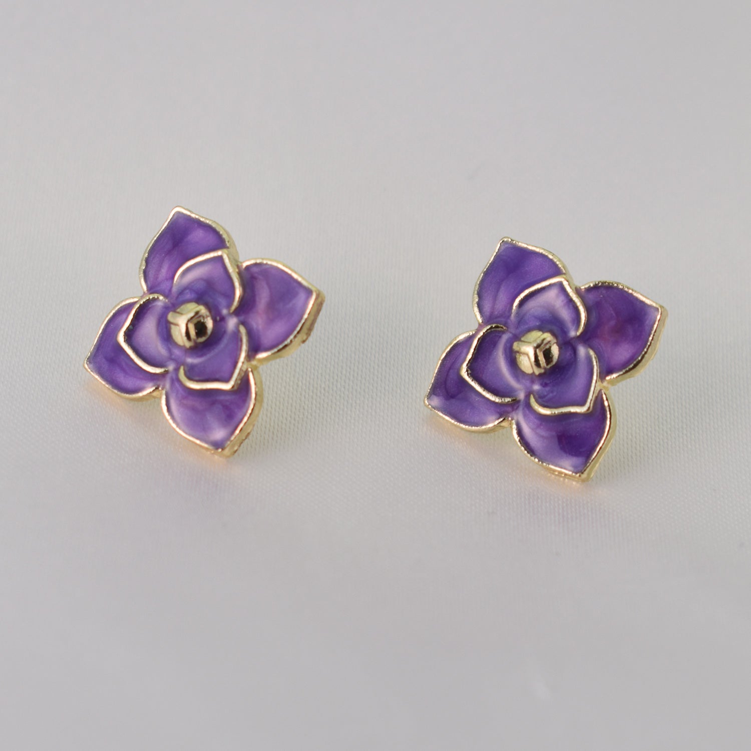 Joy Violet Bloom Studs