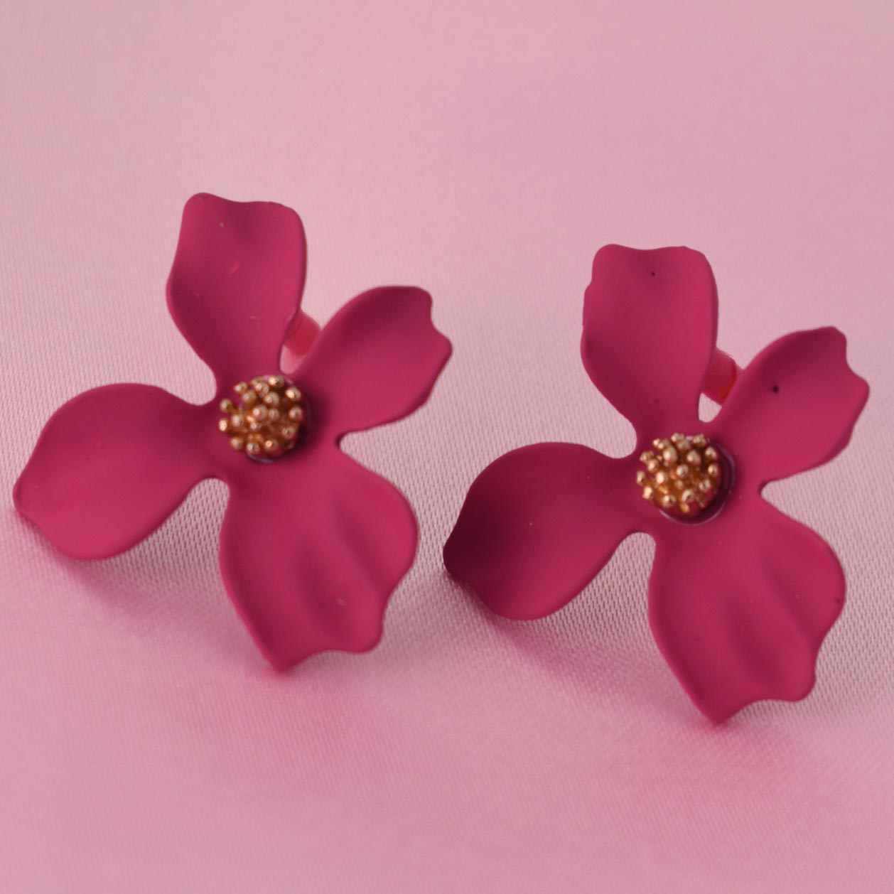 Rosé Petal Stud Earrings