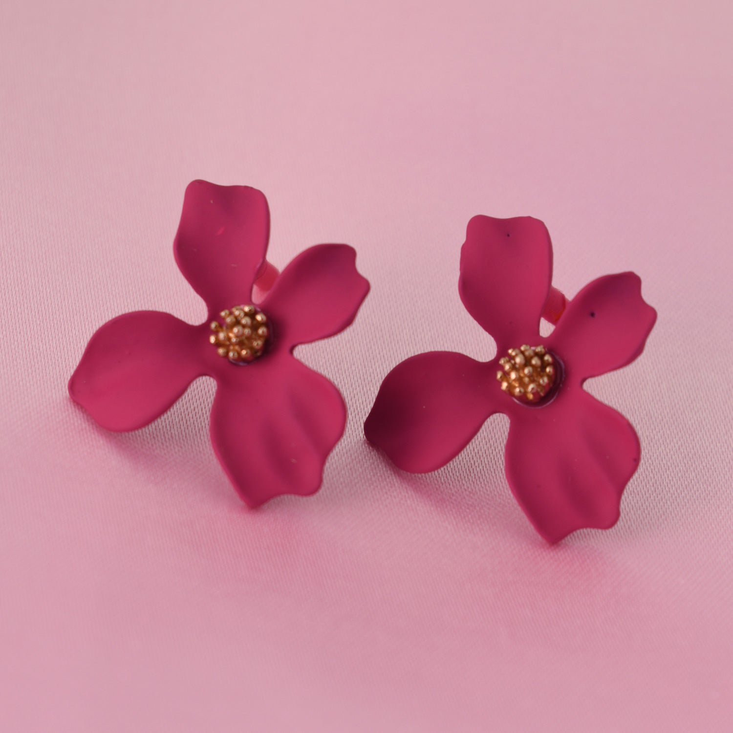 Rosé Petal Stud Earrings