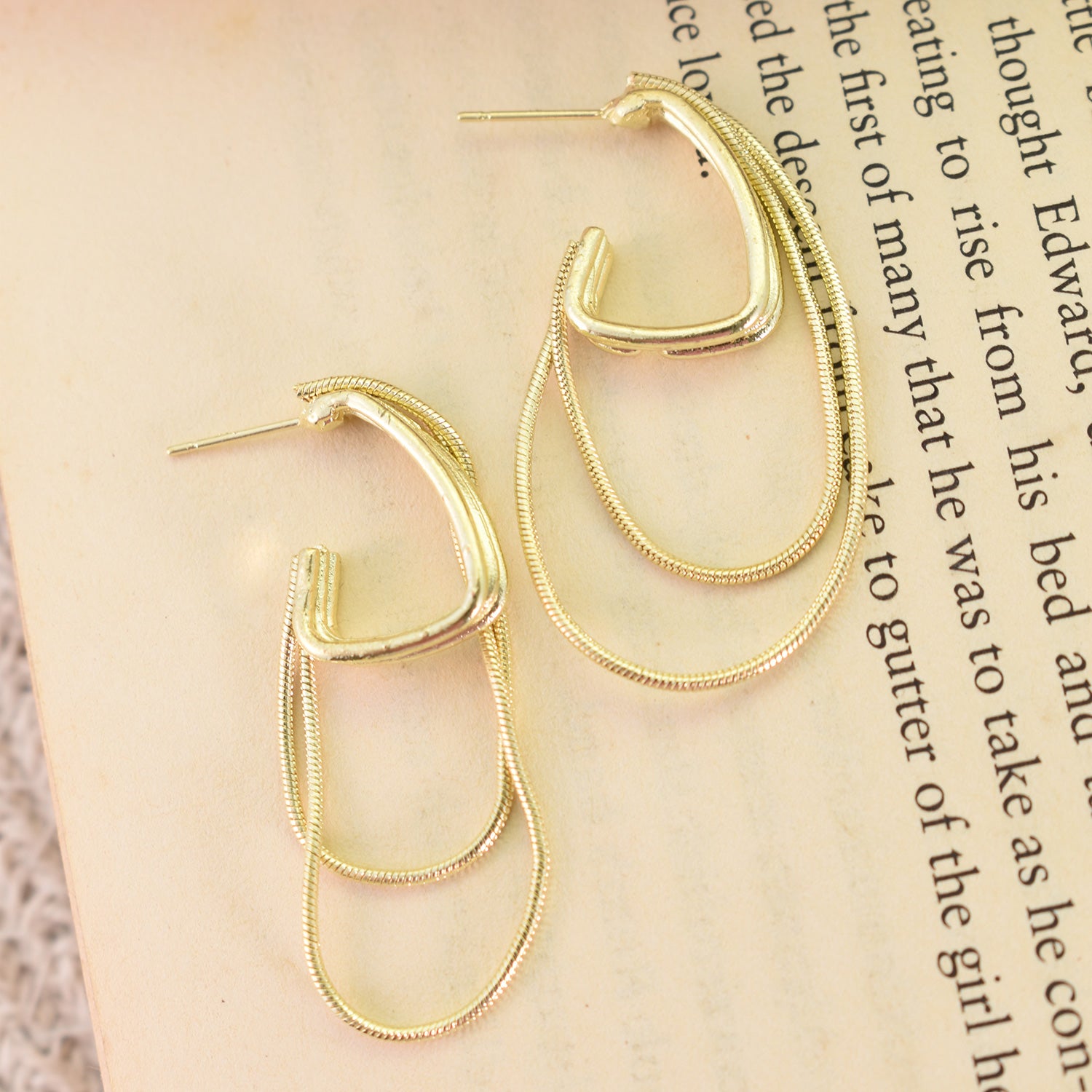 Simona Gold Loop Earrings