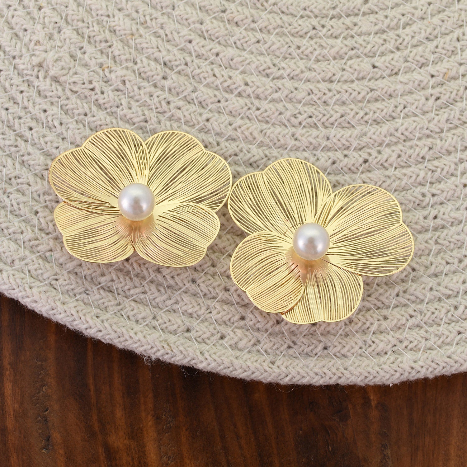 Aurielle Pearl Bloom Studs
