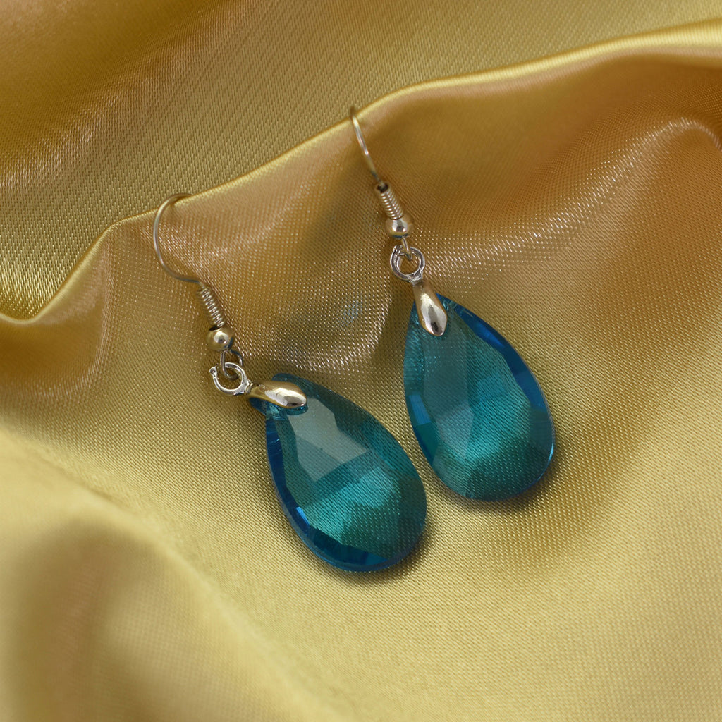 Elara Blue Drop Earrings