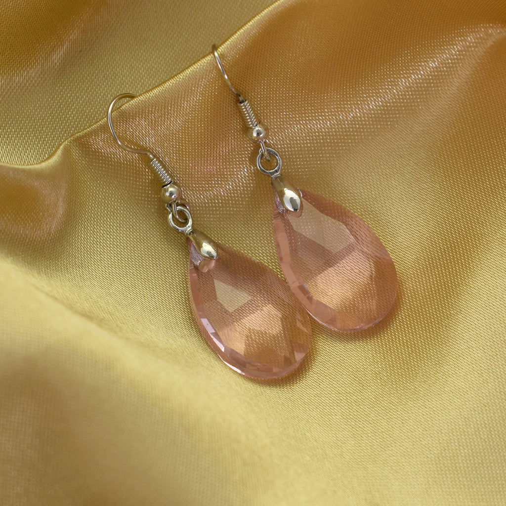Elara Pink Drop Earrings