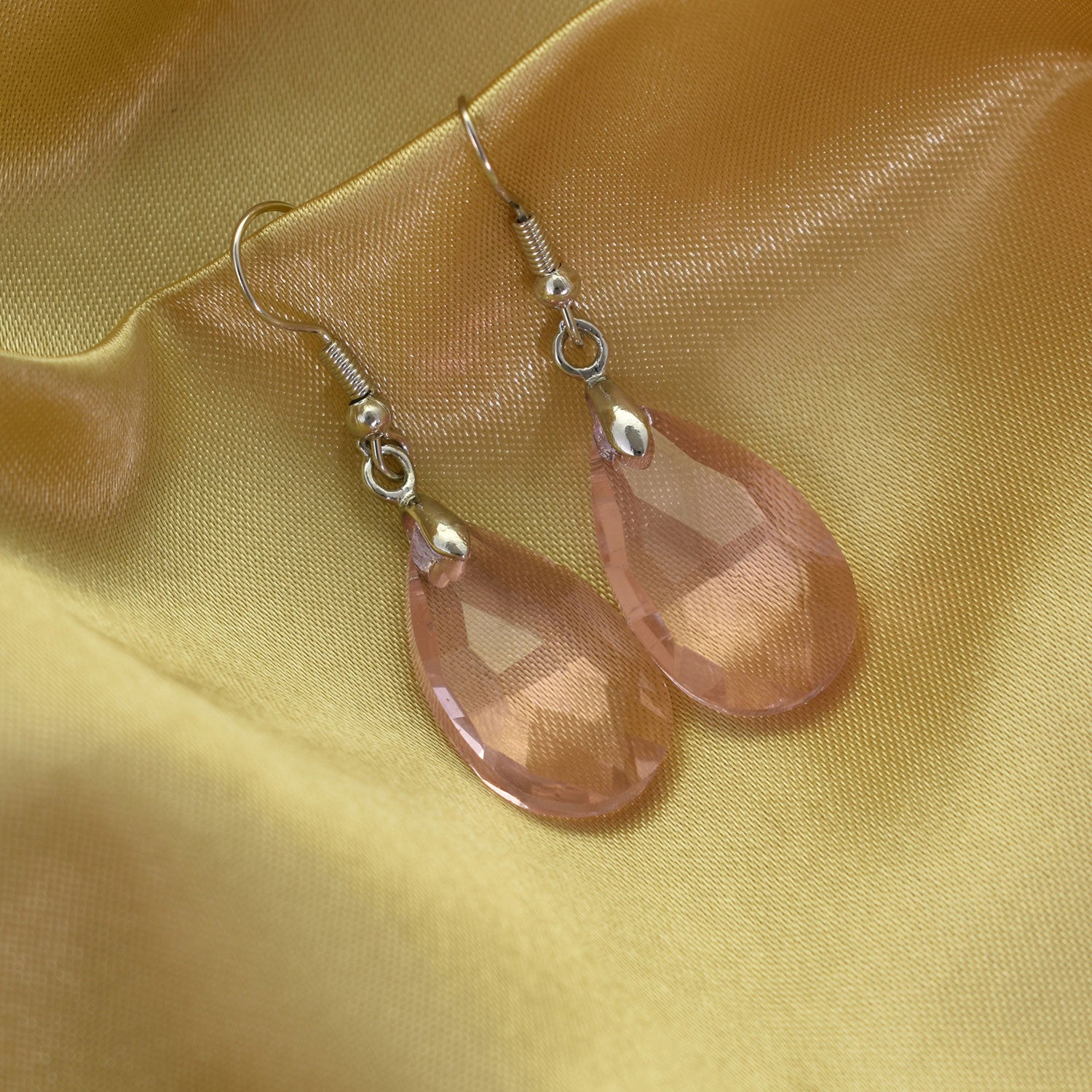 Elara Pink Drop Earrings